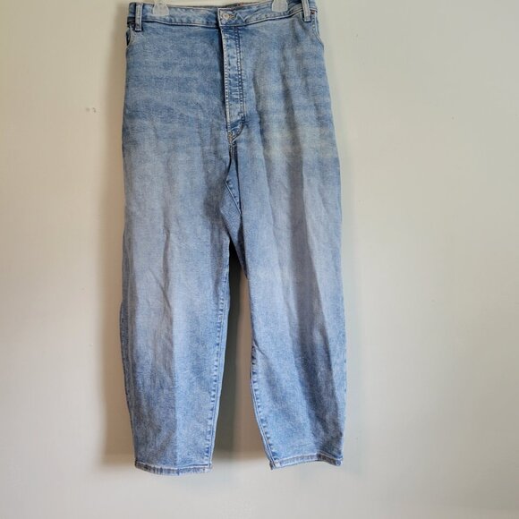 Old Navy Blue Jeans Women's 30 /4XL Plus Stretch Denim High-Rise Ankle NWT - Picture 2 of 5